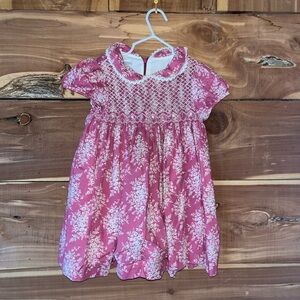 Bonnie Jean Pink and Teal Baby Dress